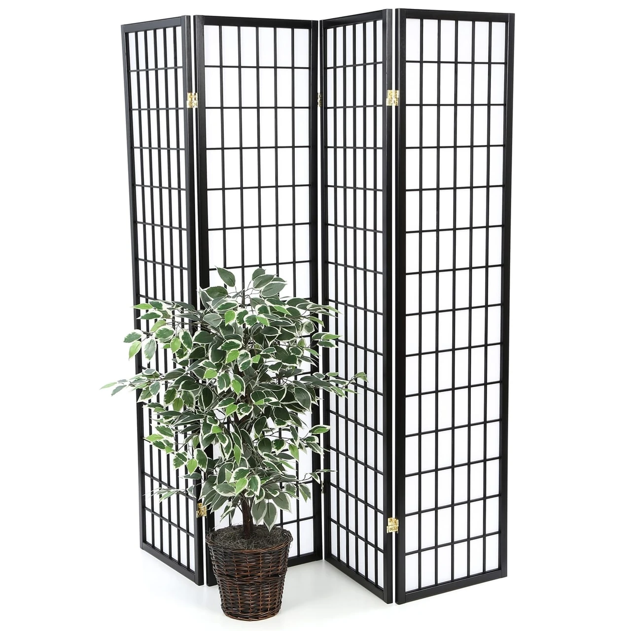 Black Shoji room divider